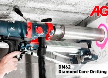 Hybrid dry and wet diamond core drilling from AGP