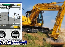 3D machine guidance and payload functionalities for excavators